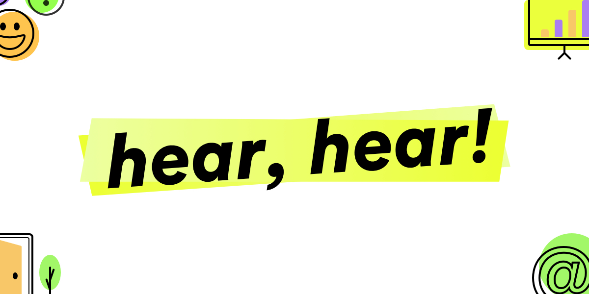 hear, hear! Image